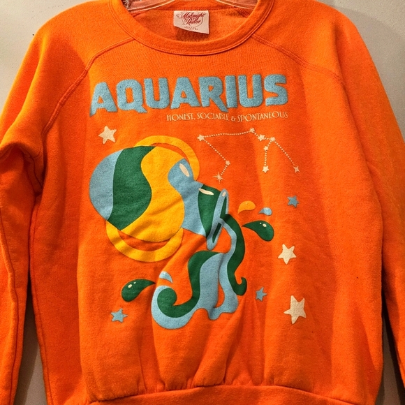 Midnight Rider Aquarius Graphic Crewneck Sweater | Size Small - Picture 2 of 7
